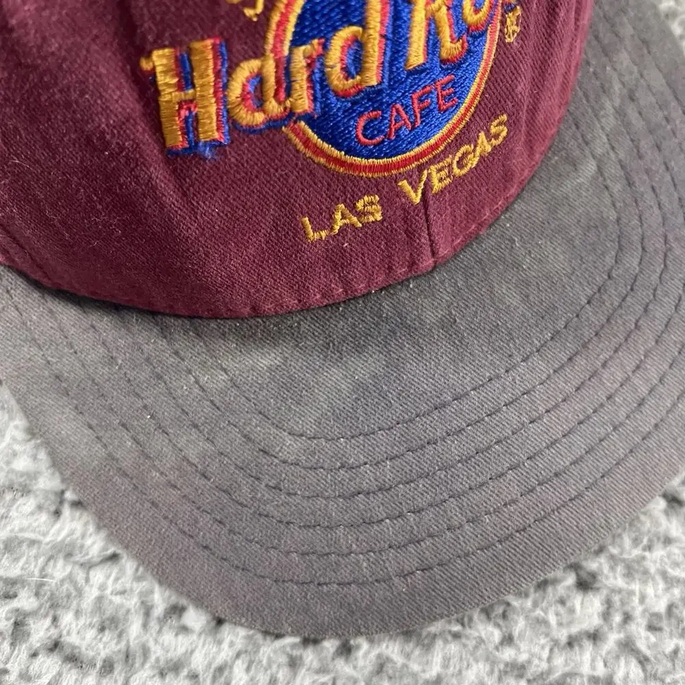 VINTAGE HARD ROCK CAFE LAS VEGAS HAT CAP SNAPBACK USA MADE ADJUSTABLE ONE SIZE